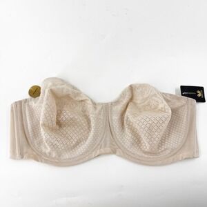 Wacoal Visual Effects Strapless Minimizer Bra 854310 Nude Beige 40DDD NEW